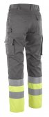 Pantaloni reflectorizanti de lucru antracit galben 