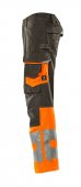 Pantaloni reflectorizanti de lucru antracit inchis portocaliu