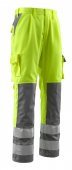 Pantaloni reflectorizanti de lucru galben antracit