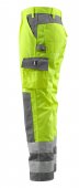 Pantaloni reflectorizanti de lucru galben antracit