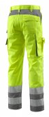 Pantaloni reflectorizanti de lucru galben antracit
