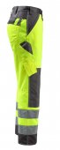 Pantaloni reflectorizanti de lucru galben antracit inchis