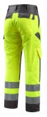 Pantaloni reflectorizanti de lucru galben antracit inchis