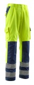 Pantaloni reflectorizanti de lucru galben bleumarin
