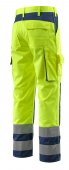 Pantaloni reflectorizanti de lucru galben bleumarin