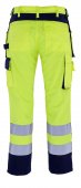 Pantaloni reflectorizanti de lucru galben bleumarin