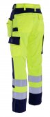 Pantaloni reflectorizanti de lucru galben bleumarin