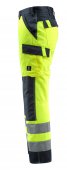Pantaloni reflectorizanti de lucru galben bleumarin inchis