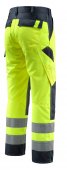 Pantaloni reflectorizanti de lucru galben bleumarin inchis