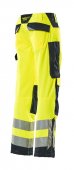 Pantaloni reflectorizanti de lucru galben bleumarin inchis