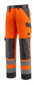Pantaloni reflectorizanti de lucru portocaliu antracit inchis