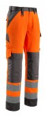 Pantaloni reflectorizanti de lucru portocaliu antracit inchis
