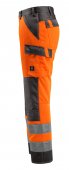Pantaloni reflectorizanti de lucru portocaliu antracit inchis