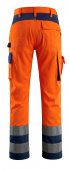 Pantaloni reflectorizanti de lucru portocaliu bleumarin