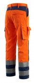 Pantaloni reflectorizanti de lucru portocaliu bleumarin