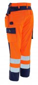 Pantaloni reflectorizanti de lucru portocaliu bleumarin