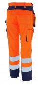 Pantaloni reflectorizanti de lucru portocaliu bleumarin