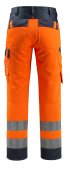 Pantaloni reflectorizanti de lucru portocaliu bleumarin inchis