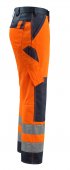 Pantaloni reflectorizanti de lucru portocaliu bleumarin inchis