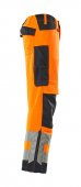 Pantaloni reflectorizanti de lucru portocaliu bleumarin inchis