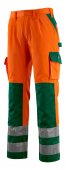 Pantaloni reflectorizanti de lucru portocaliu verde