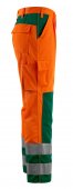 Pantaloni reflectorizanti de lucru portocaliu verde