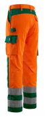 Pantaloni reflectorizanti de lucru portocaliu verde