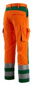 Pantaloni reflectorizanti de lucru portocaliu verde