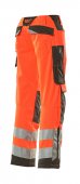 Pantaloni reflectorizanti de lucru rosu antracit inchis