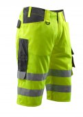 Pantaloni reflectorizanti trei sferturi galben antracit inchis