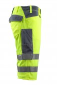Pantaloni reflectorizanti trei sferturi galben bleumarin inchis