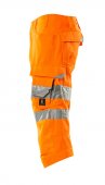 Pantaloni reflectorizanti trei sferturi portocaliu
