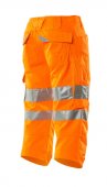 Pantaloni reflectorizanti trei sferturi portocaliu