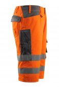 Pantaloni reflectorizanti trei sferturi portocaliu antracit inchis