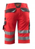 Pantaloni reflectorizanti trei sferturi rosu antracit inchis