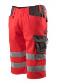 Pantaloni reflectorizanti trei sferturi rosu antracit inchis