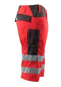 Pantaloni reflectorizanti trei sferturi rosu antracit inchis