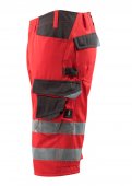 Pantaloni reflectorizanti trei sferturi rosu antracit inchis