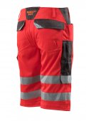 Pantaloni reflectorizanti trei sferturi rosu antracit inchis
