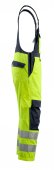 Salopeta reflectorizanta - galben reflectorizant - bleumarin inchis cu protectii multiple