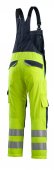 Salopeta reflectorizanta - galben reflectorizant - bleumarin inchis cu protectii multiple