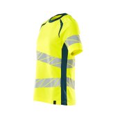Tricou galben reflectorizant dama 