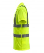 Tricou polo cu nasturi galben reflectorizant