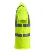 Tricou polo cu nasturi galben reflectorizant