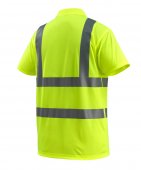 Tricou polo cu nasturi galben reflectorizant