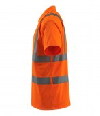 Tricou polo cu nasturi portocaliu reflectorizant