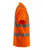Tricou polo cu nasturi portocaliu reflectorizant