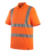 Tricou polo cu nasturi portocaliu reflectorizant