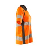 Tricou polo portocaliu reflectorizant dama 
