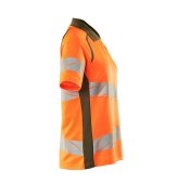 Tricou polo portocaliu reflectorizant dama 